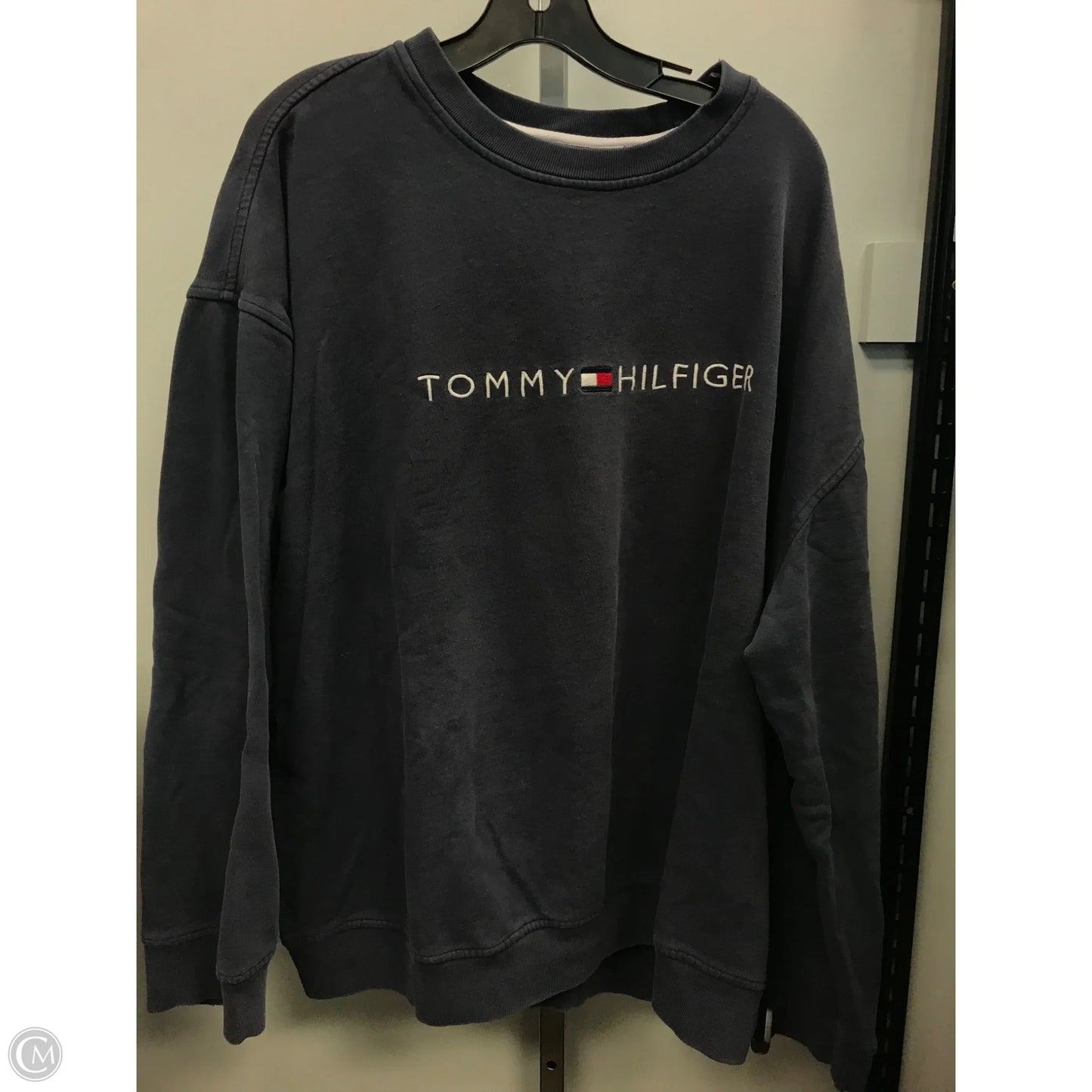 Sweatshirt Crewneck By Tommy Hilfiger In Navy, Size: Xxl