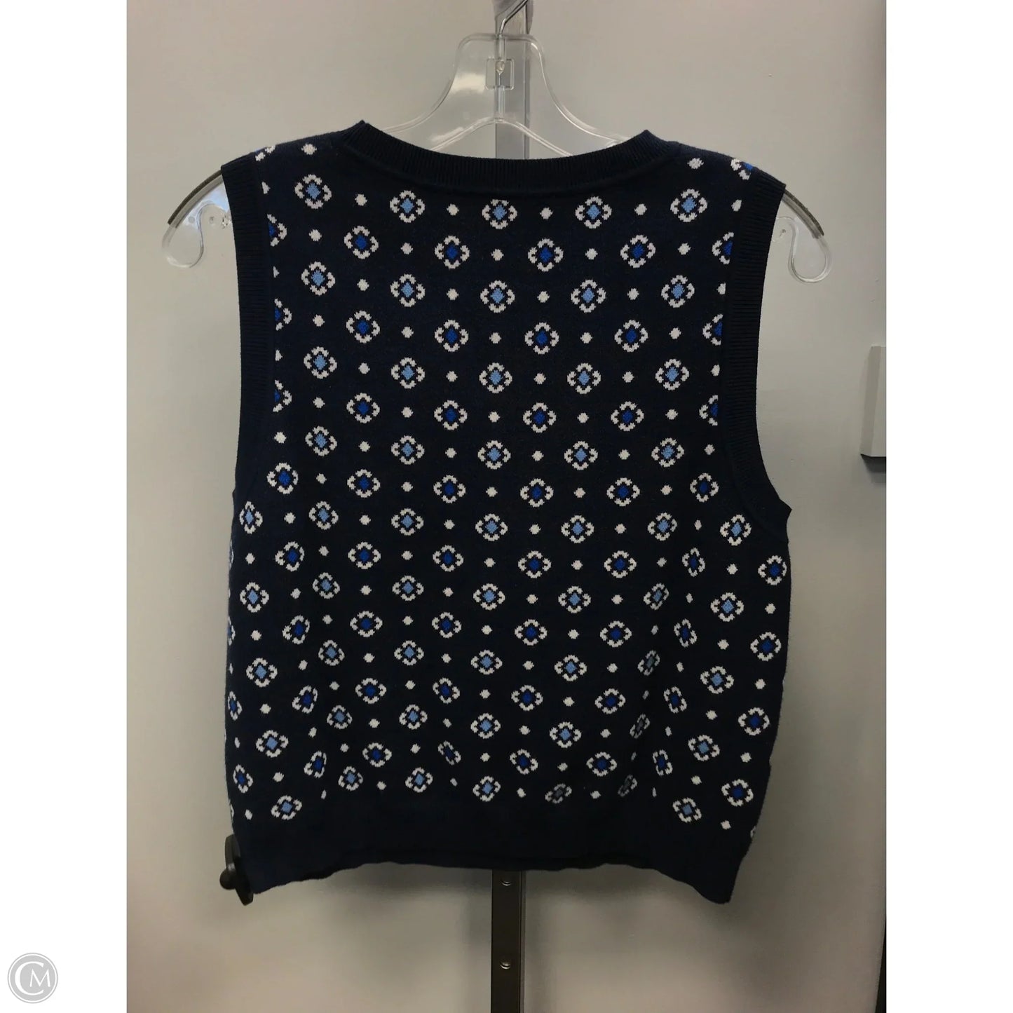 Vest Sweater By Loft In Blue, Size: Mp