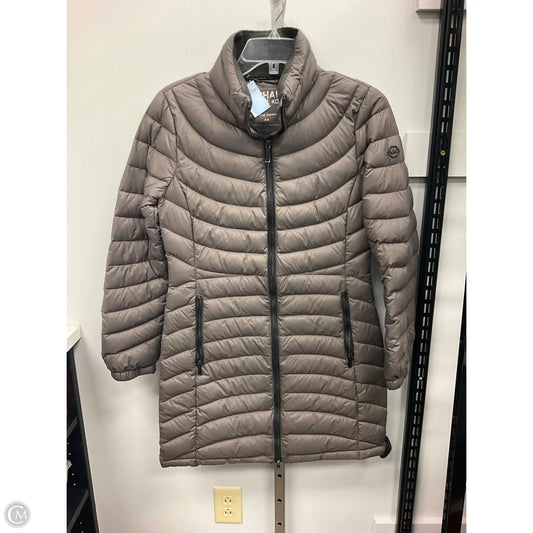 Jacket Puffer & Quilted By Michael By Michael Kors In Taupe, Size: Xs
