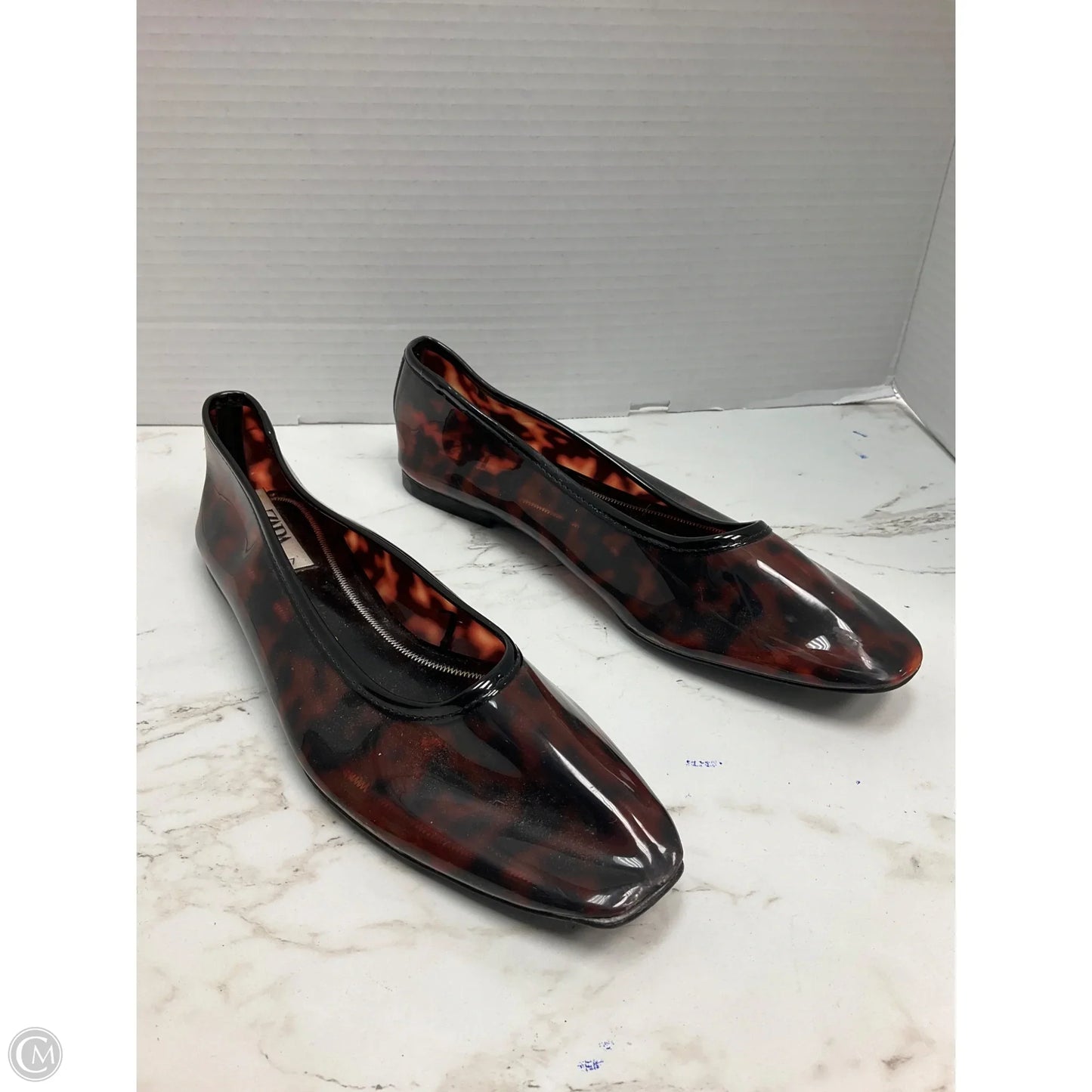 Shoes Flats By Zara In Animal Print, Size: 6.5