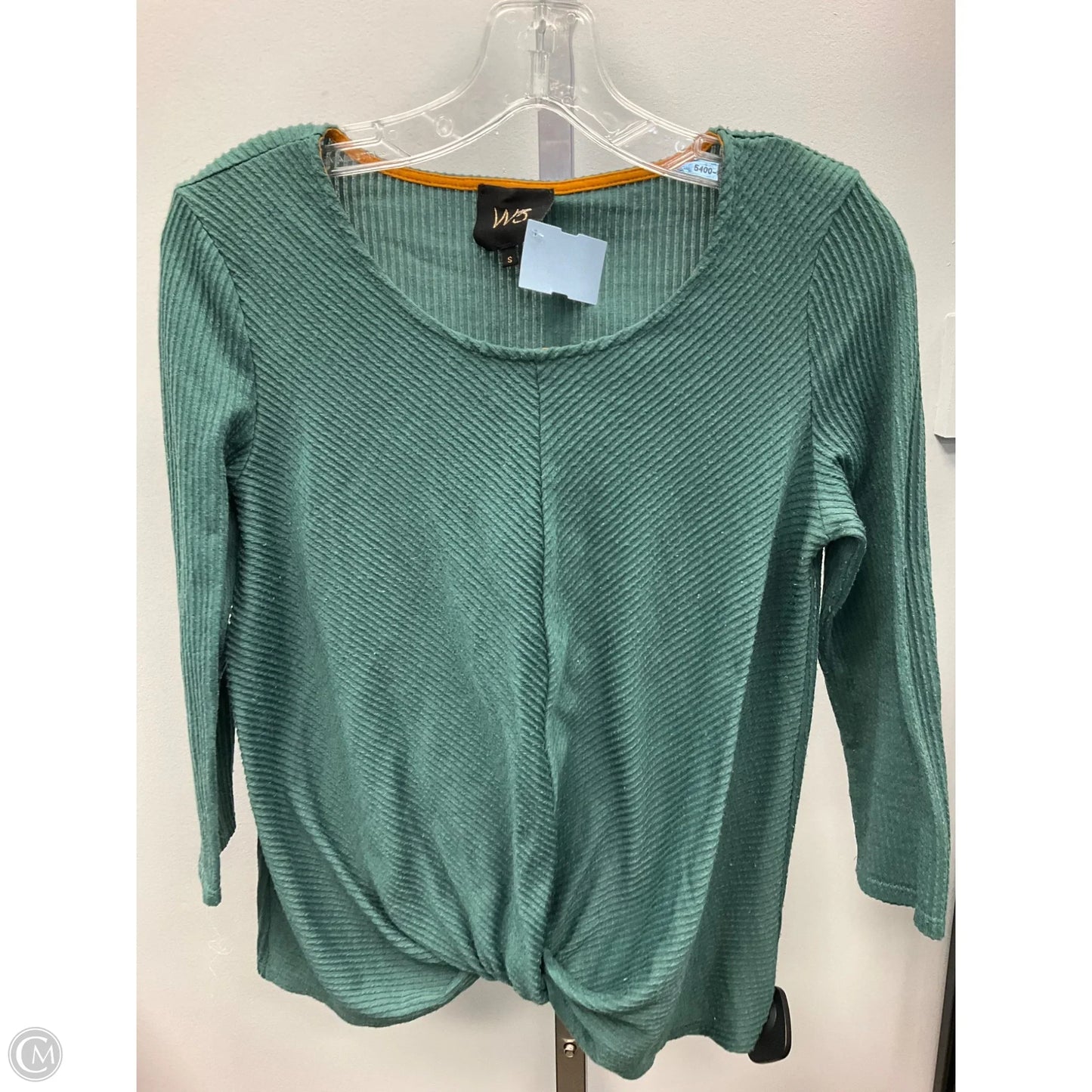 Top Long Sleeve By W5 In Green, Size: S