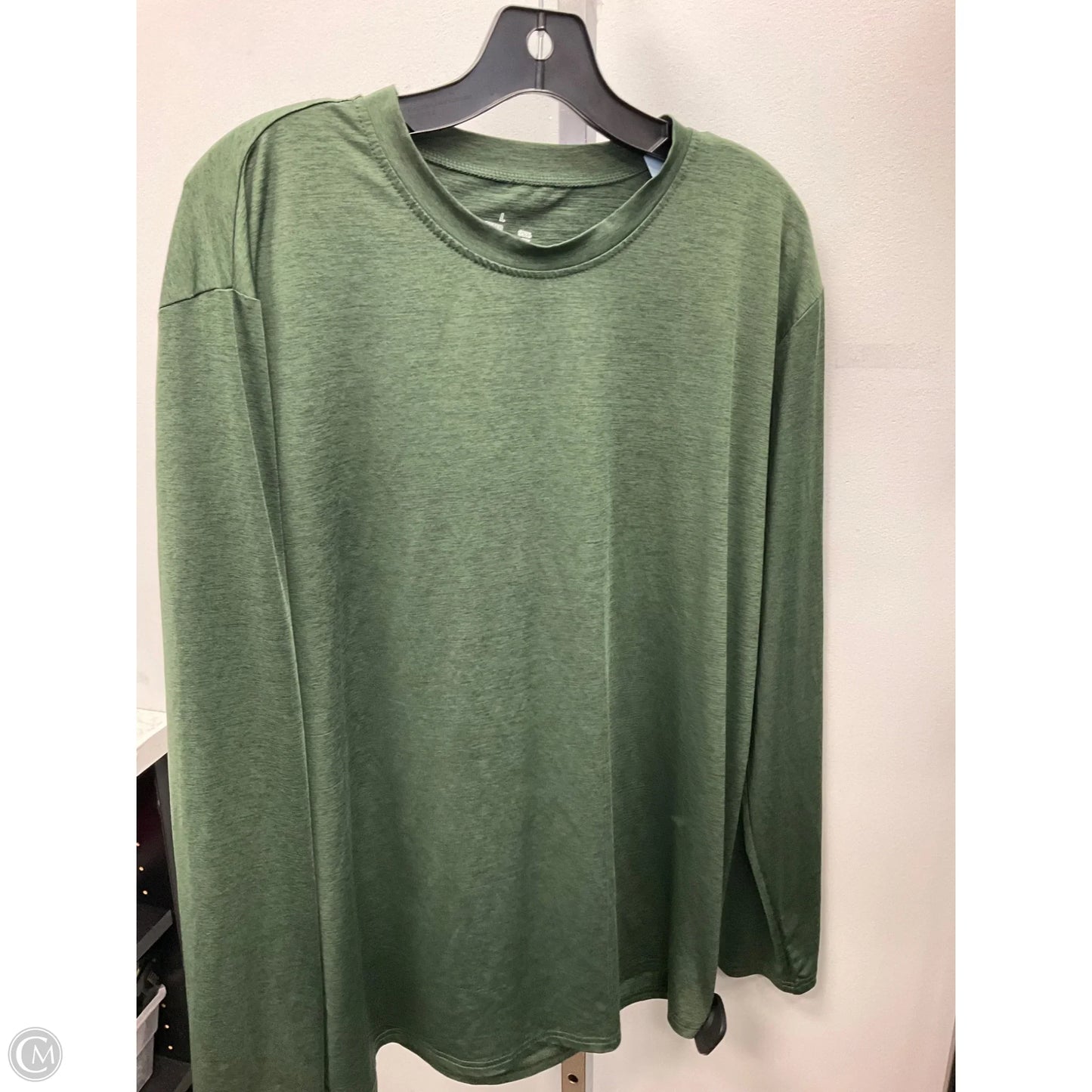 Athletic Top Long Sleeve Crewneck By Clothes Mentor In Green, Size: L