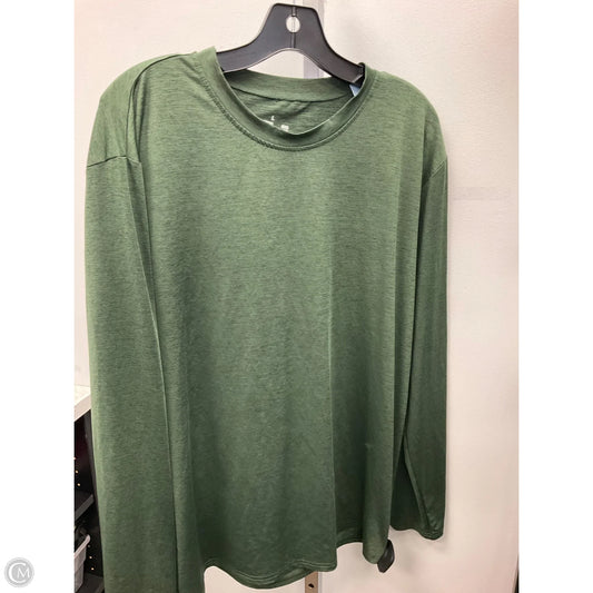 Athletic Top Long Sleeve Crewneck By Clothes Mentor In Green, Size: L