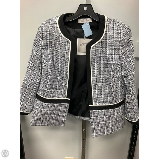 Blazer By Kasper In Black & White, Size: 8