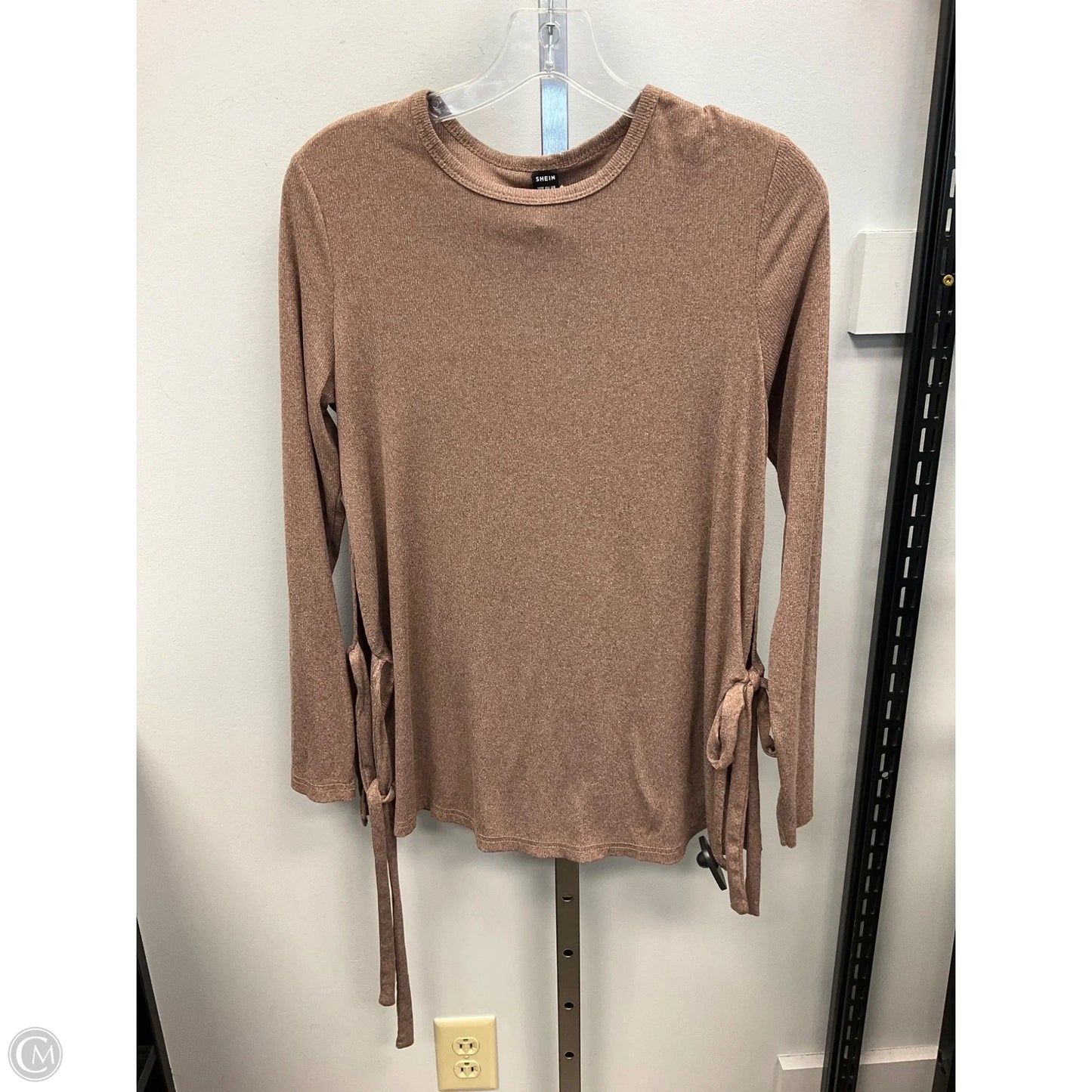 Top Long Sleeve By Shein In Brown, Size: S