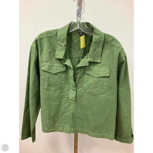 Top Long Sleeve By J. Crew In Green, Size: M