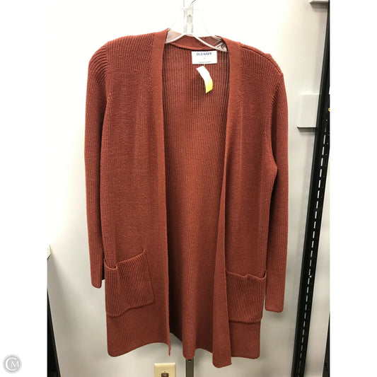 Sweater Cardigan By Old Navy In Copper, Size: S