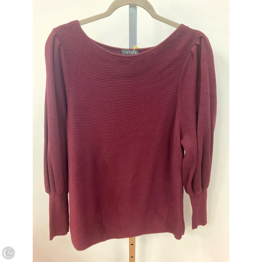 Sweater By 1.state In Maroon, Size: L