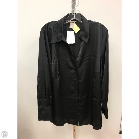 Top Long Sleeve By H&m In Black, Size: Xl