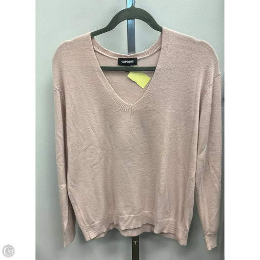 Sweater By Express In Pink, Size: L