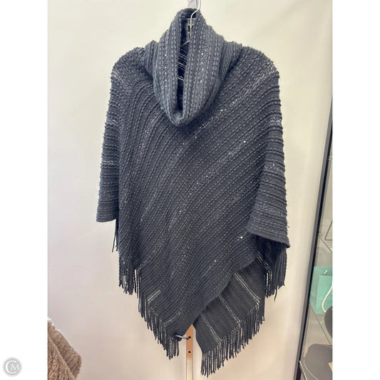 Poncho By Clothes Mentor In Grey, Size: Osfm