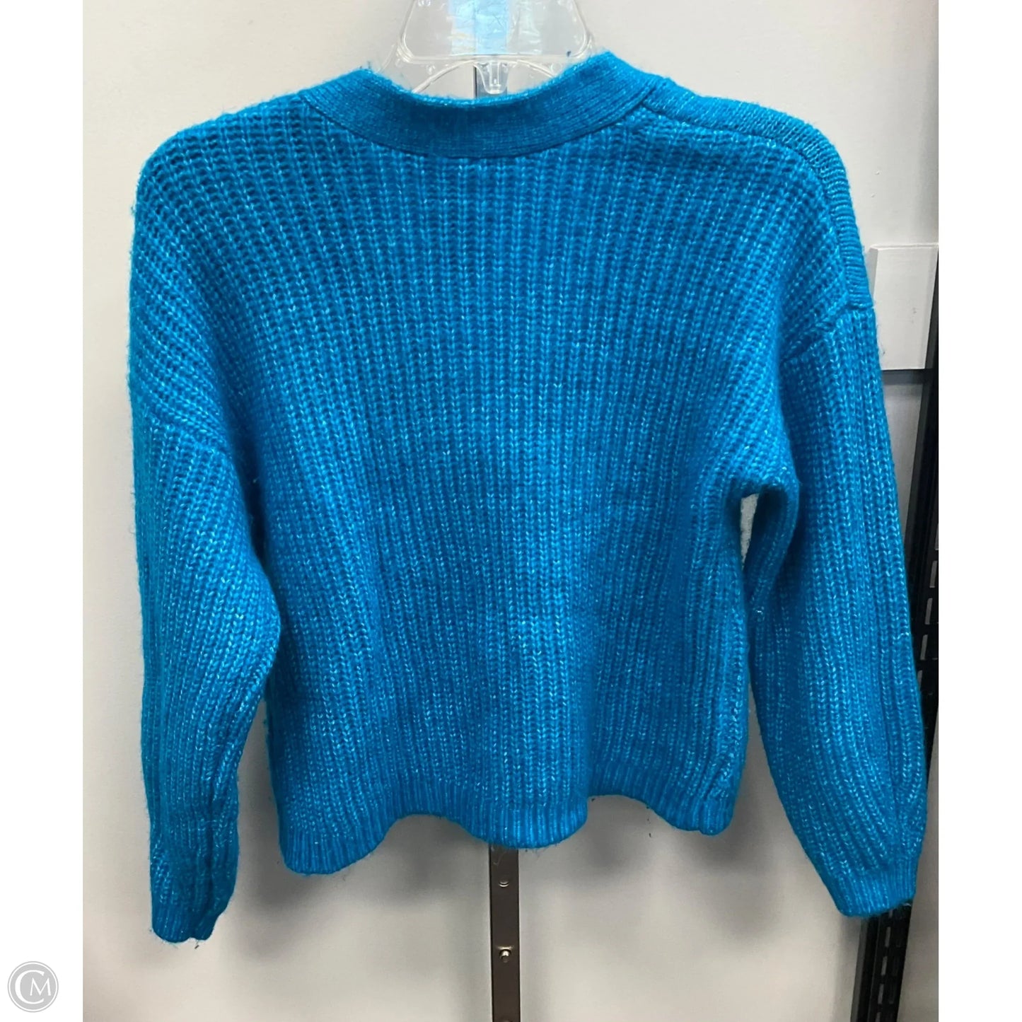 Sweater Cardigan By Loft In Blue, Size: Sp