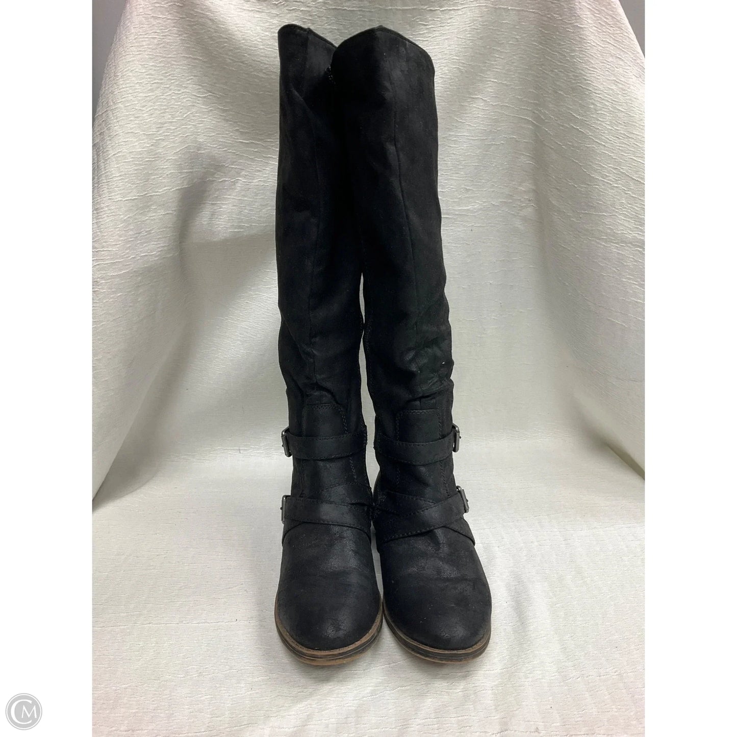 Boots Knee Flats By Sugar In Black, Size: 8.5