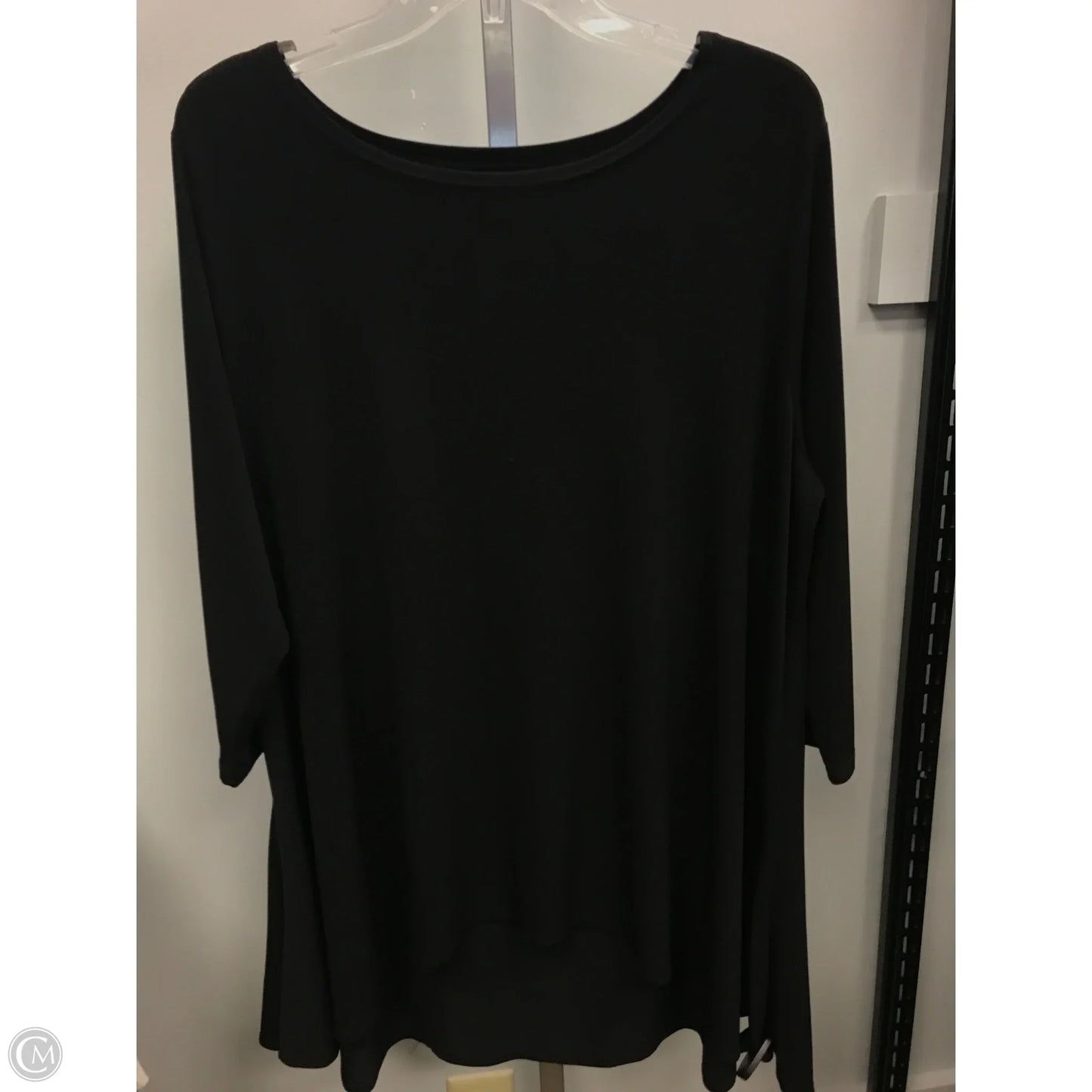 Top 3/4 Sleeve By Alfani In Black, Size: 2x