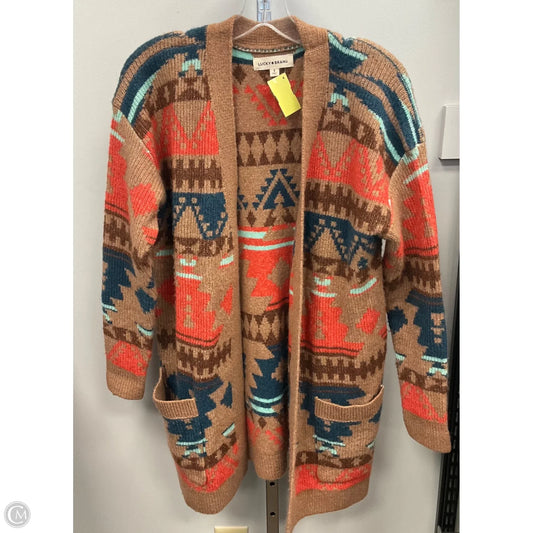 Sweater Cardigan By Lucky Brand In Multi-colored, Size: S