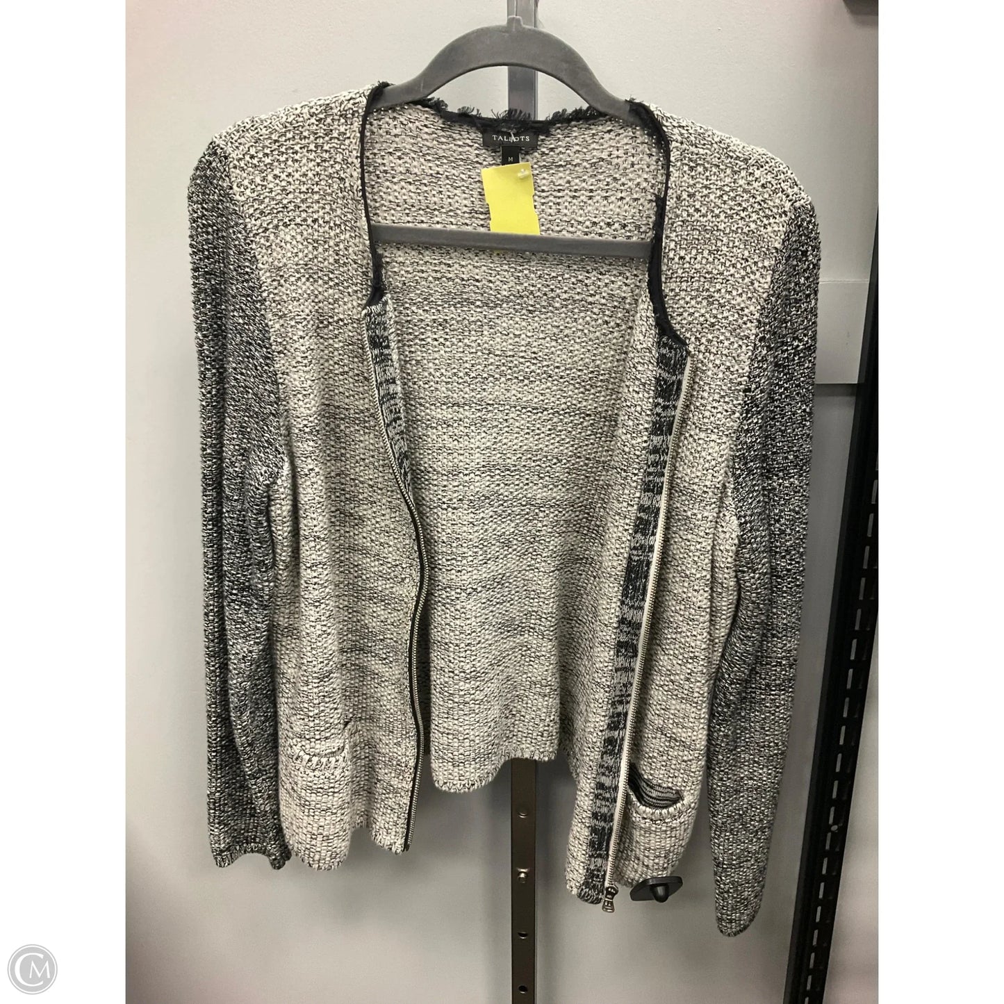 Jacket Other By Talbots In Black & Grey, Size: M