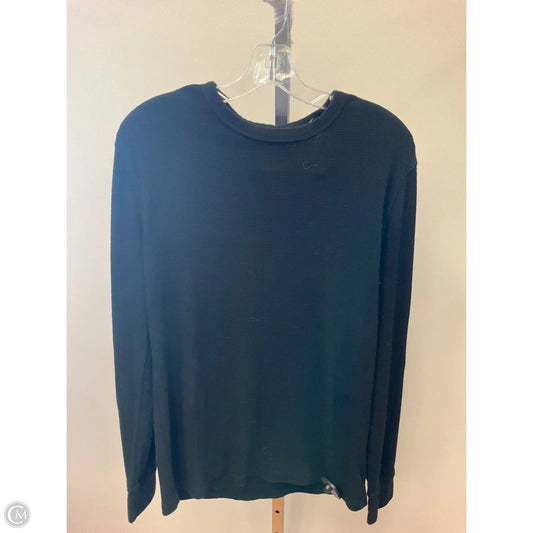 Top Long Sleeve Basic By Gap In Black, Size: M