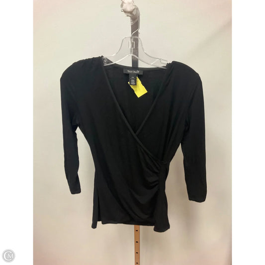 Top 3/4 Sleeve By White House Black Market In Black, Size: Xs