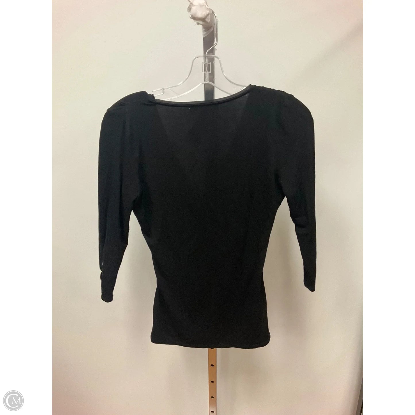 Top 3/4 Sleeve By White House Black Market In Black, Size: Xs
