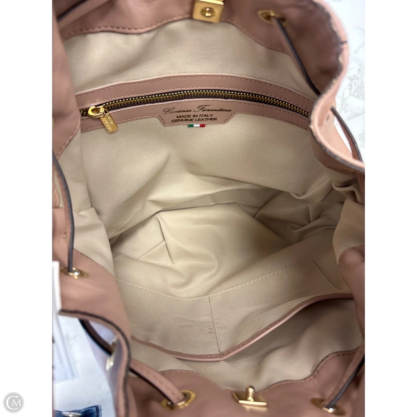 Handbag Leather By CUOIERIA Florentina, Size: Large