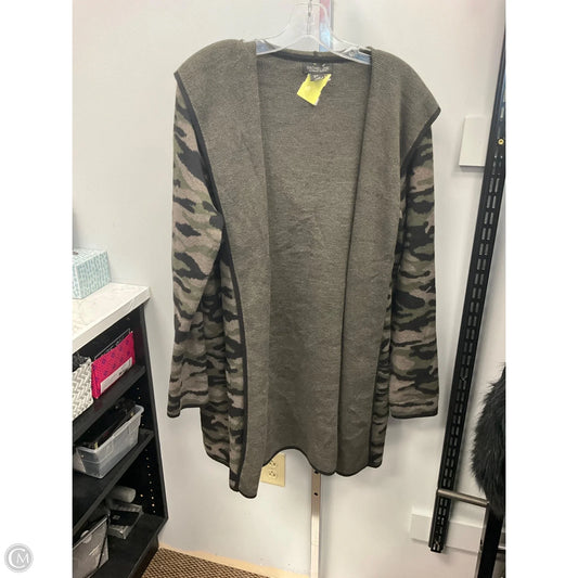 Cardigan By Rachel Zoe In Camouflage Print, Size: Xl