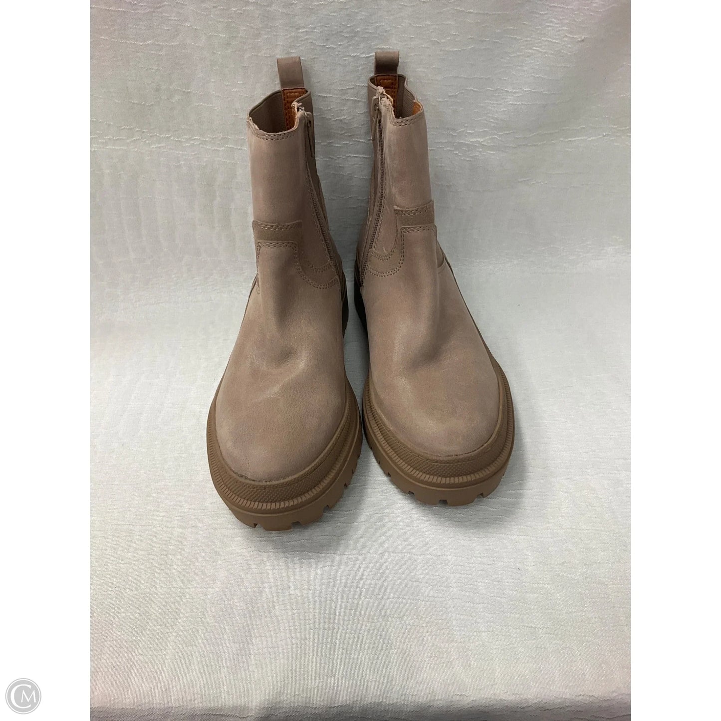 Boots Ankle Flats By Lucky Brand In Taupe, Size: 7.5