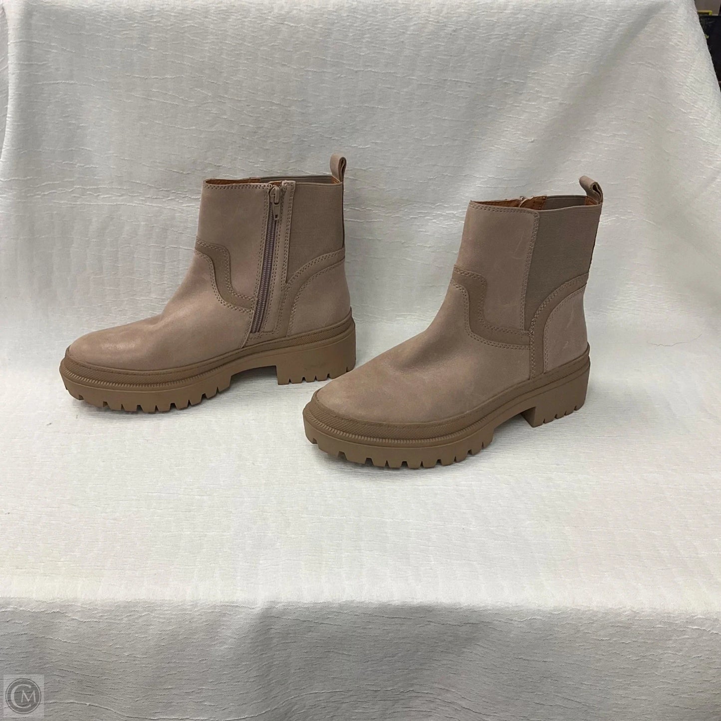 Boots Ankle Flats By Lucky Brand In Taupe, Size: 7.5