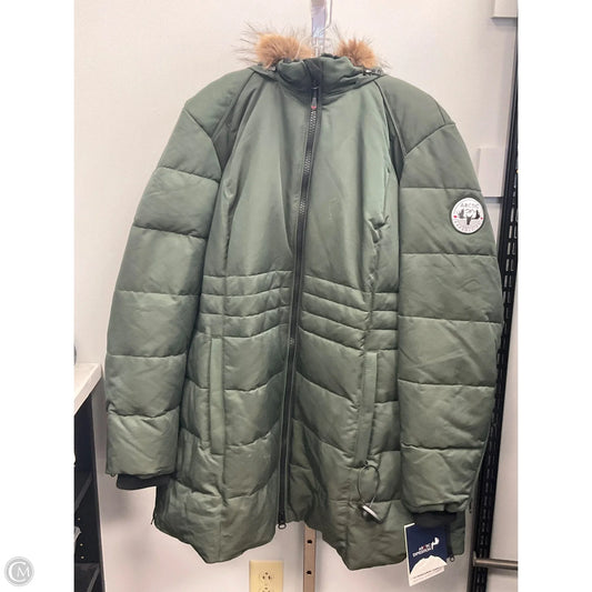 Coat Parka By Cmc In Green, Size: 1x