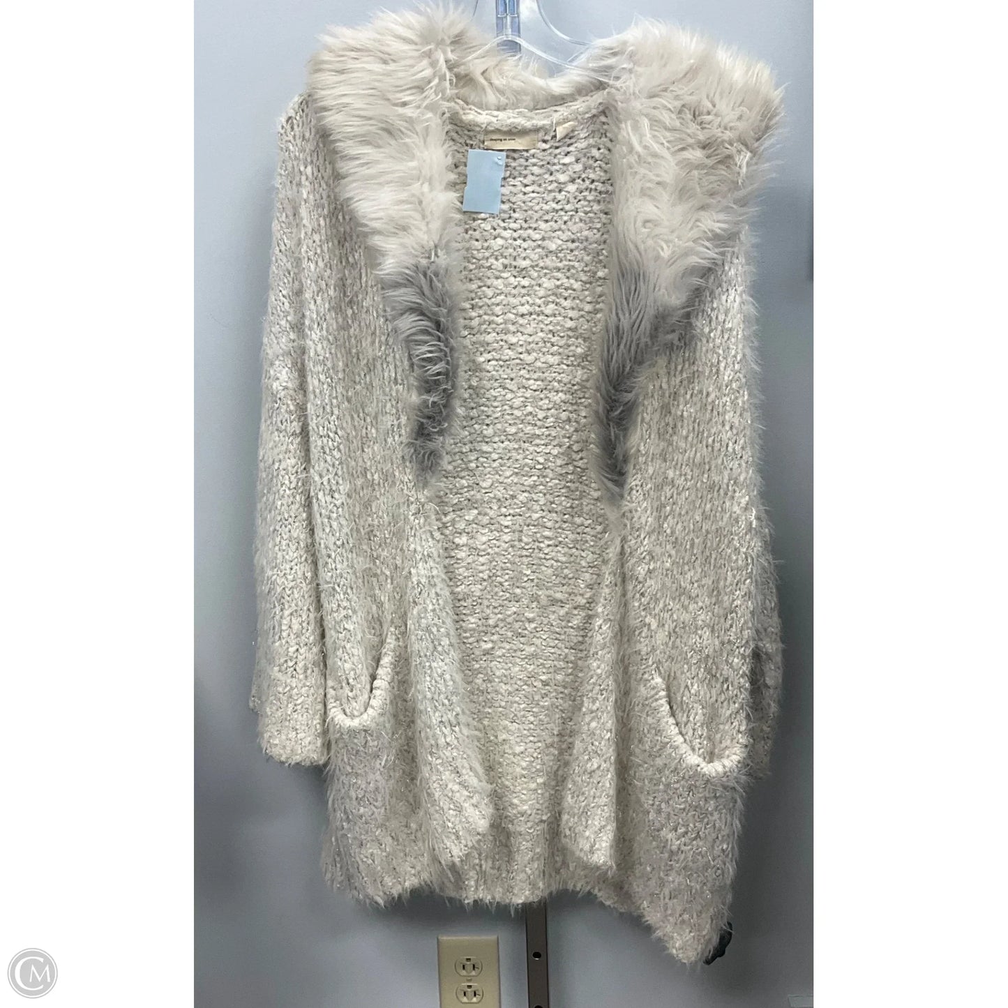 Sweater Cardigan By Sleeping On Snow In Cream, Size: M