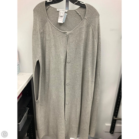 Cardigan By Clothes Mentor In Grey, Size: 1x