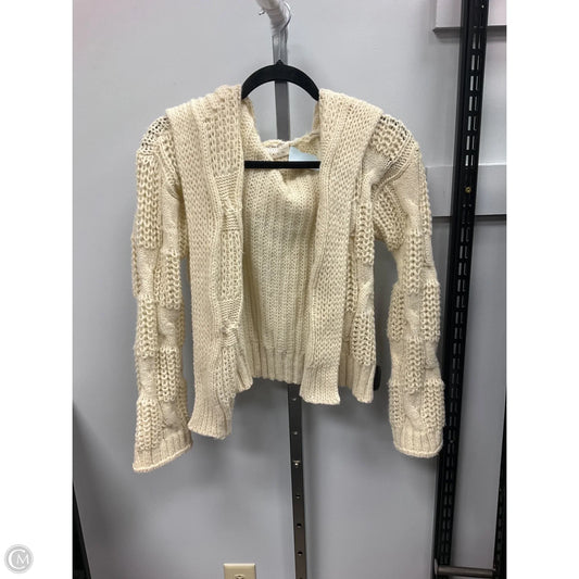 Sweater Cardigan By Uncharted In Cream, Size: S