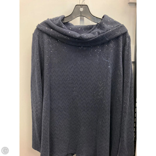 Top Long Sleeve By Lane Bryant In Navy, Size: 2x