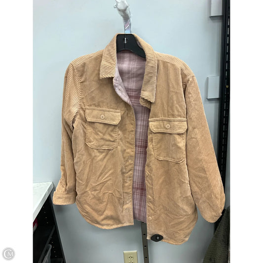 Top Long Sleeve By Love Tree In Pink & Tan, Size: S