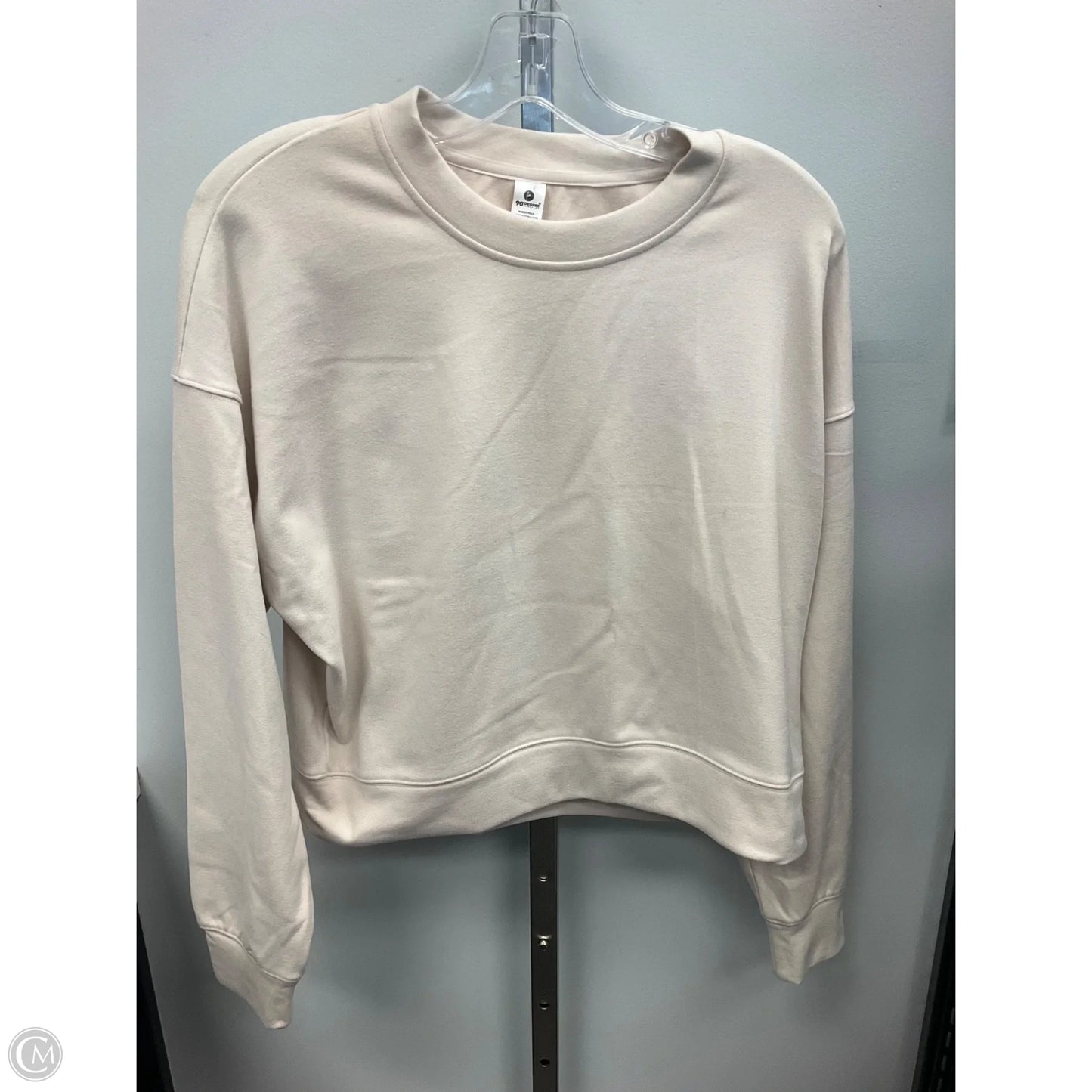 Top Long Sleeve By 90 Degrees By Reflex In Cream, Size: M