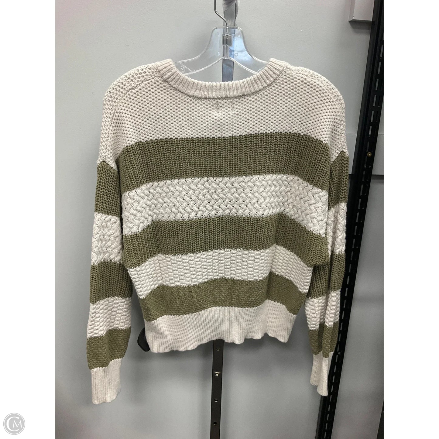 Sweater By A New Day In Cream & Green, Size: M