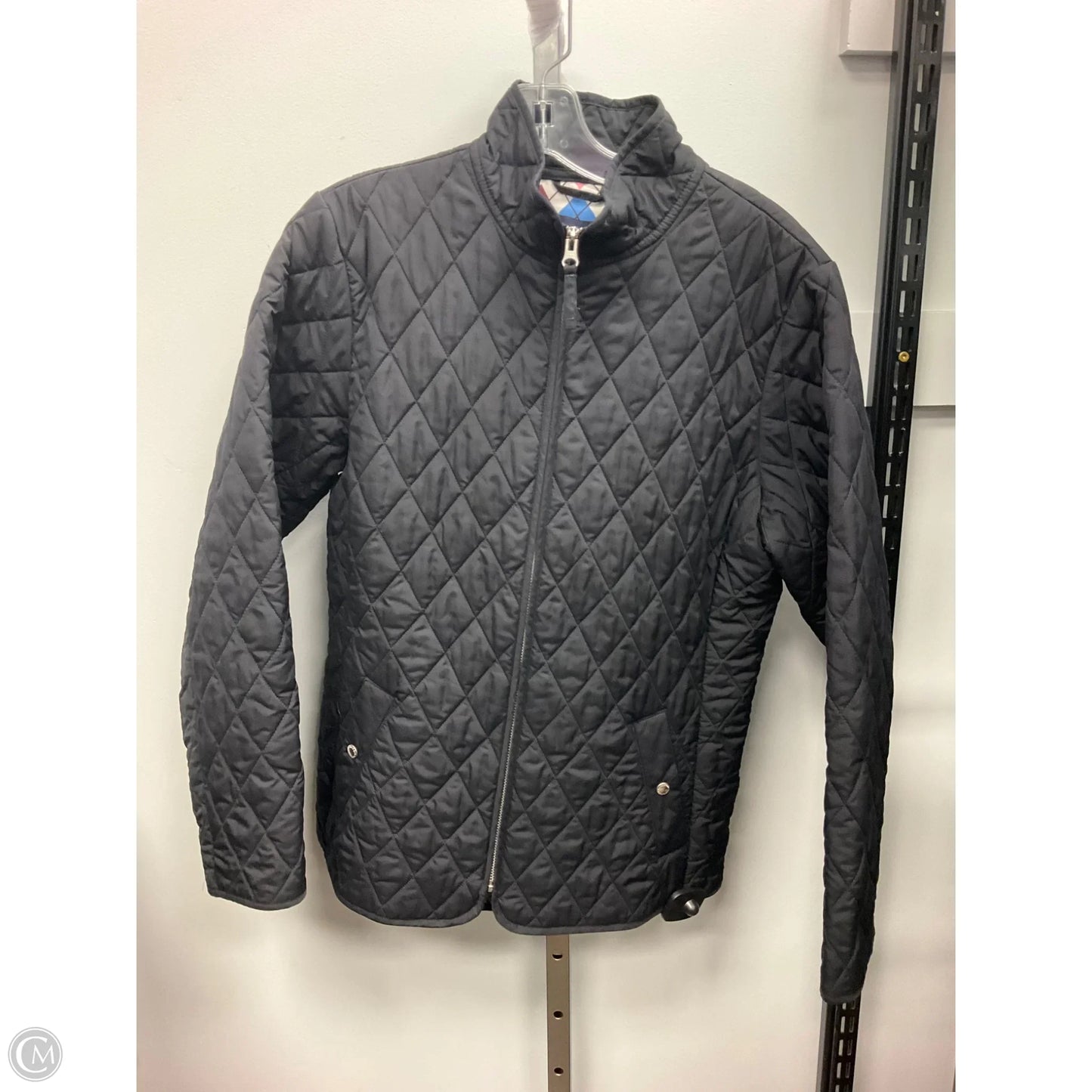 Jacket Puffer & Quilted By Lands End In Black, Size: M