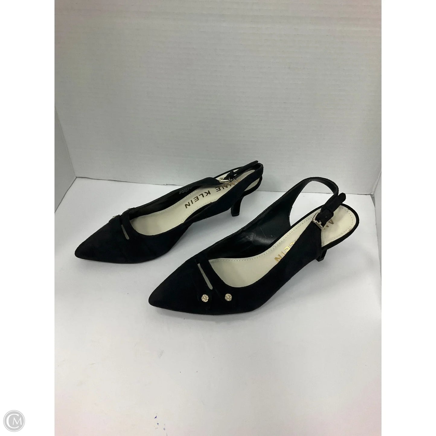 Shoes Heels Kitten By Anne Klein In Black, Size: 8.5