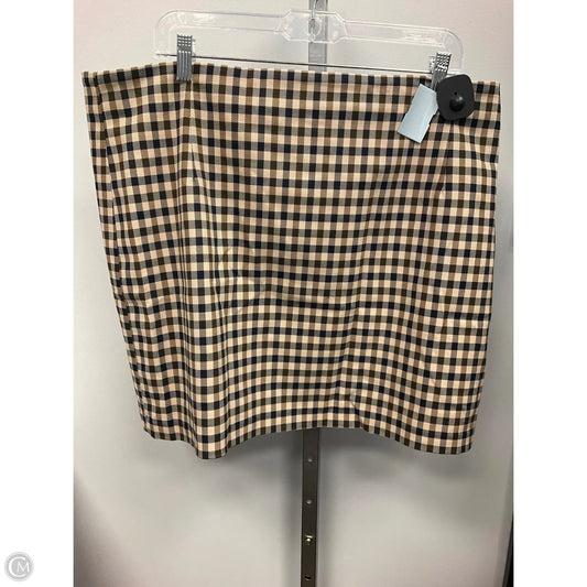 Skirt Mini & Short By H&m In Checkered Pattern, Size: 18