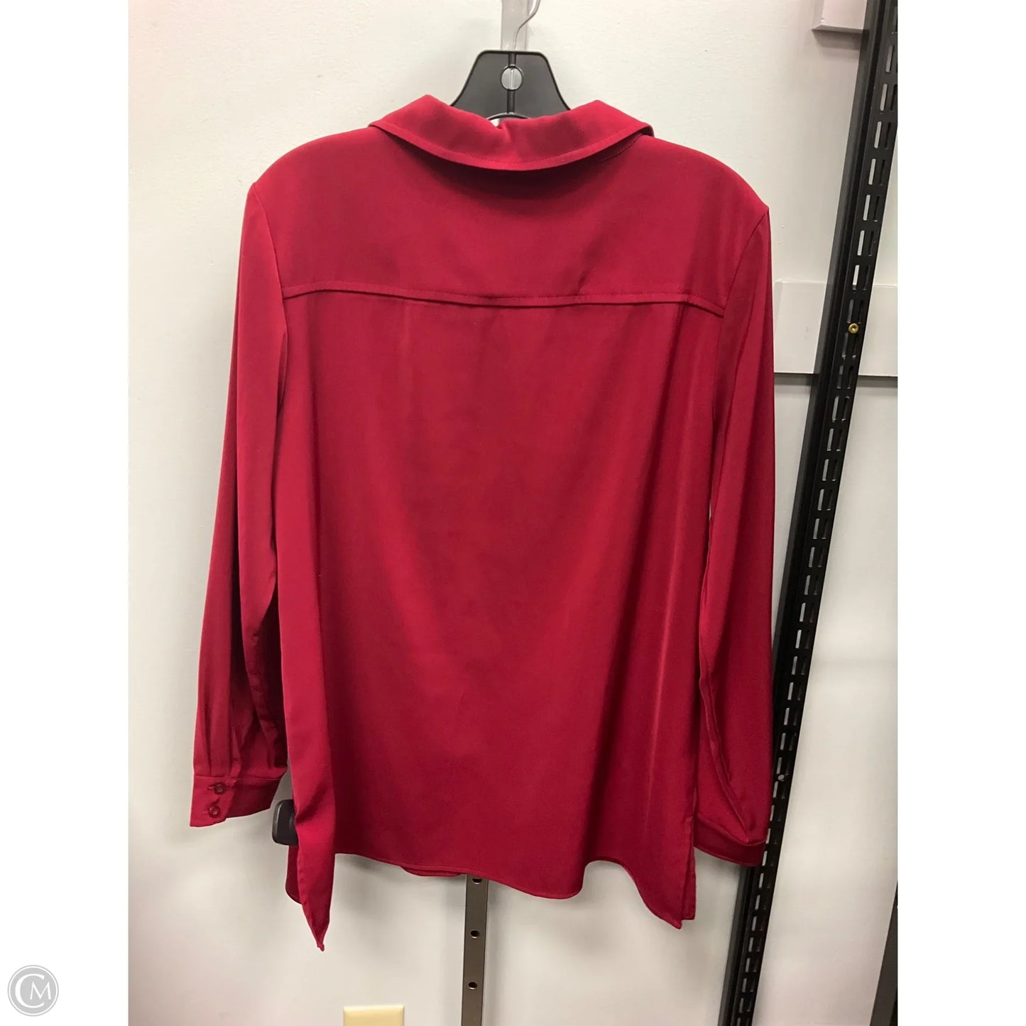 Top Long Sleeve By Susan Graver In Red, Size: S
