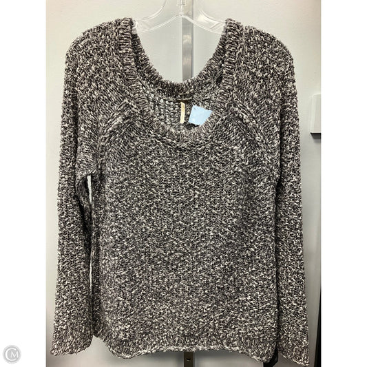 Sweater By Free People In Grey & White, Size: M