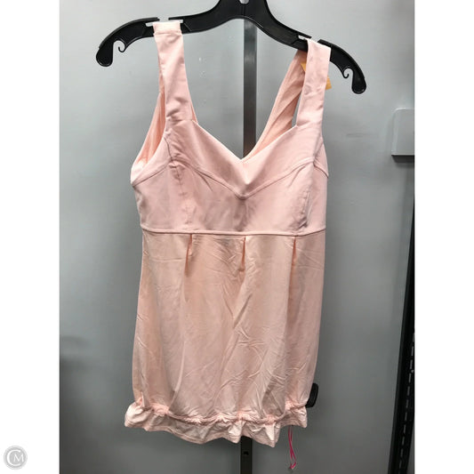 Athletic Tank Top By Lululemon In Pink, Size: 8