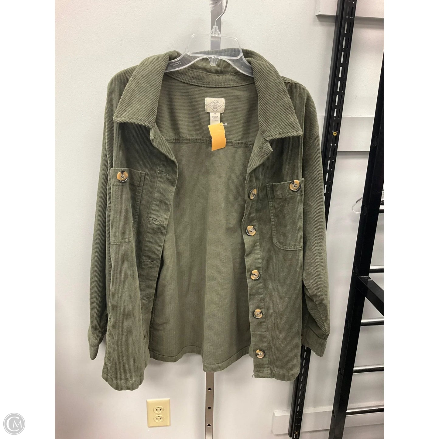 Jacket Shirt By St Johns Bay In Green, Size: 2x