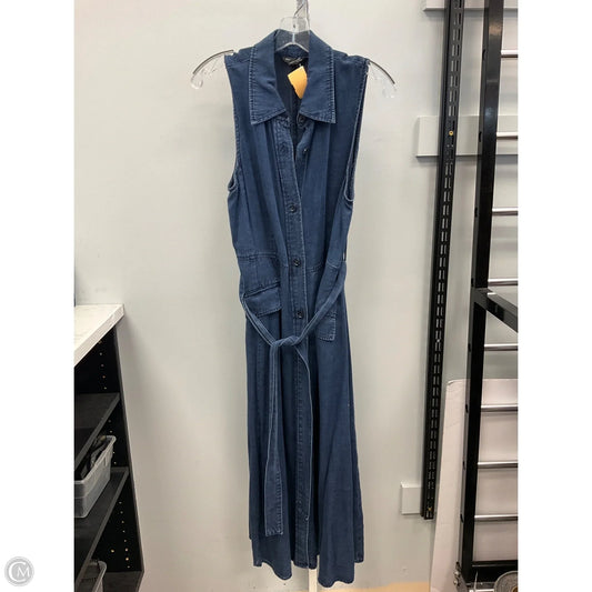 Dress Casual Maxi By Banana Republic In Blue Denim, Size: 10