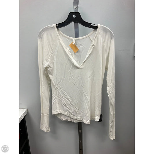 Top Long Sleeve By Free People In Cream, Size: L