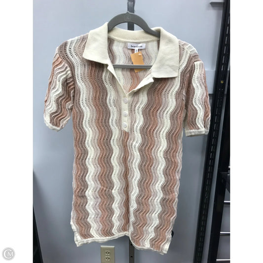 Dress Casual Short By Heartloom In Cream & Tan, Size: M