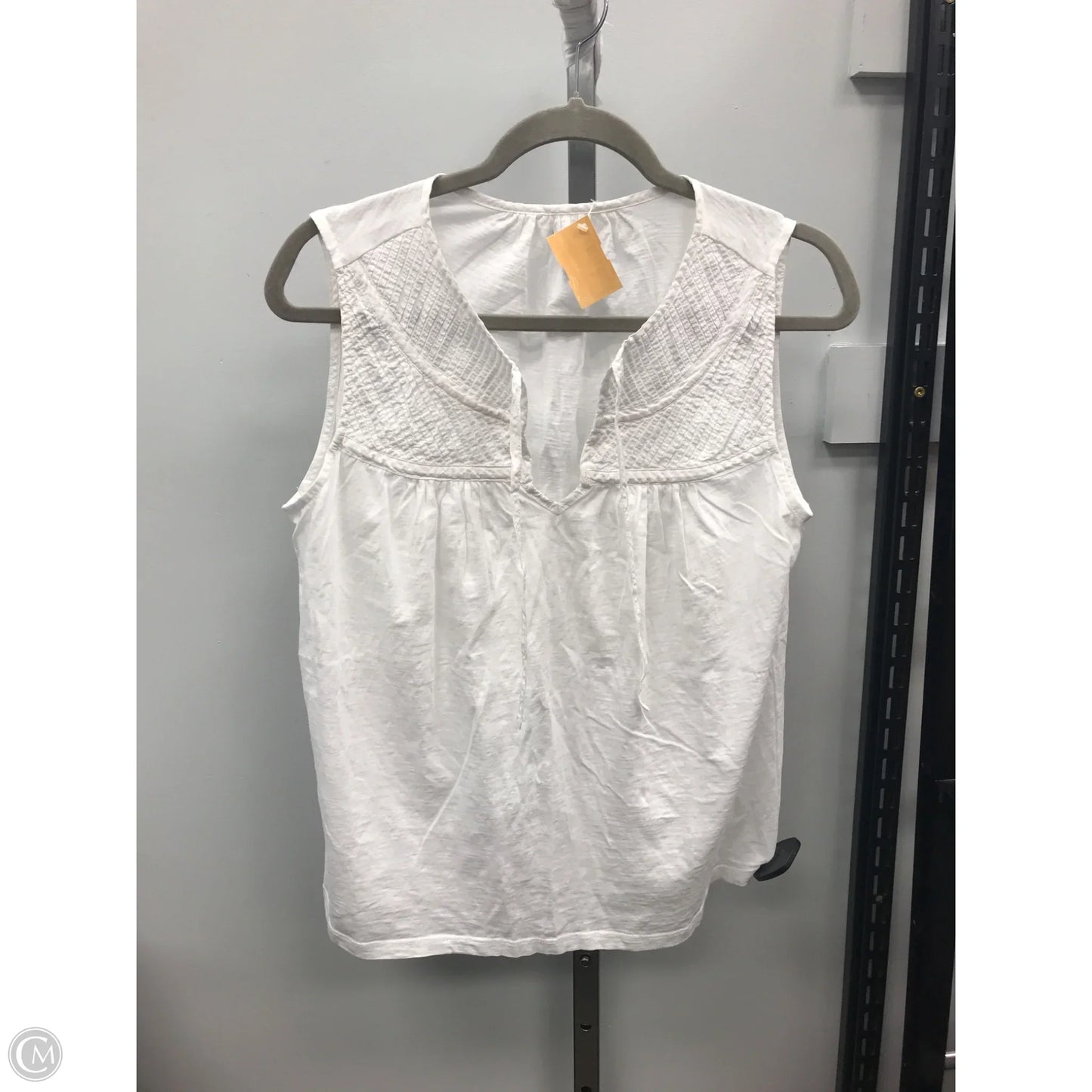Top Sleeveless By Loft In White, Size: Mp