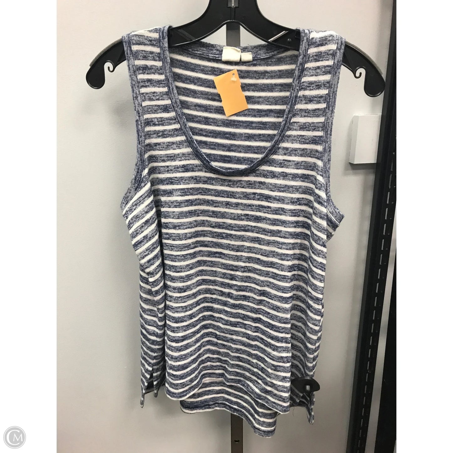Top Sleeveless By Gap In Striped Pattern, Size: M
