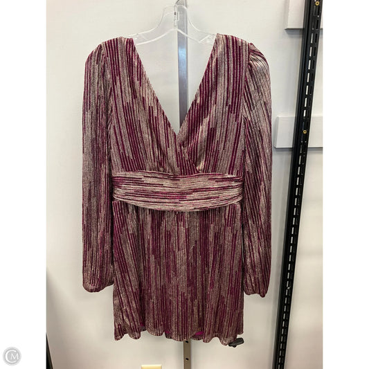Dress Designer By Lilly Pulitzer In Gold & Pink, Size: M