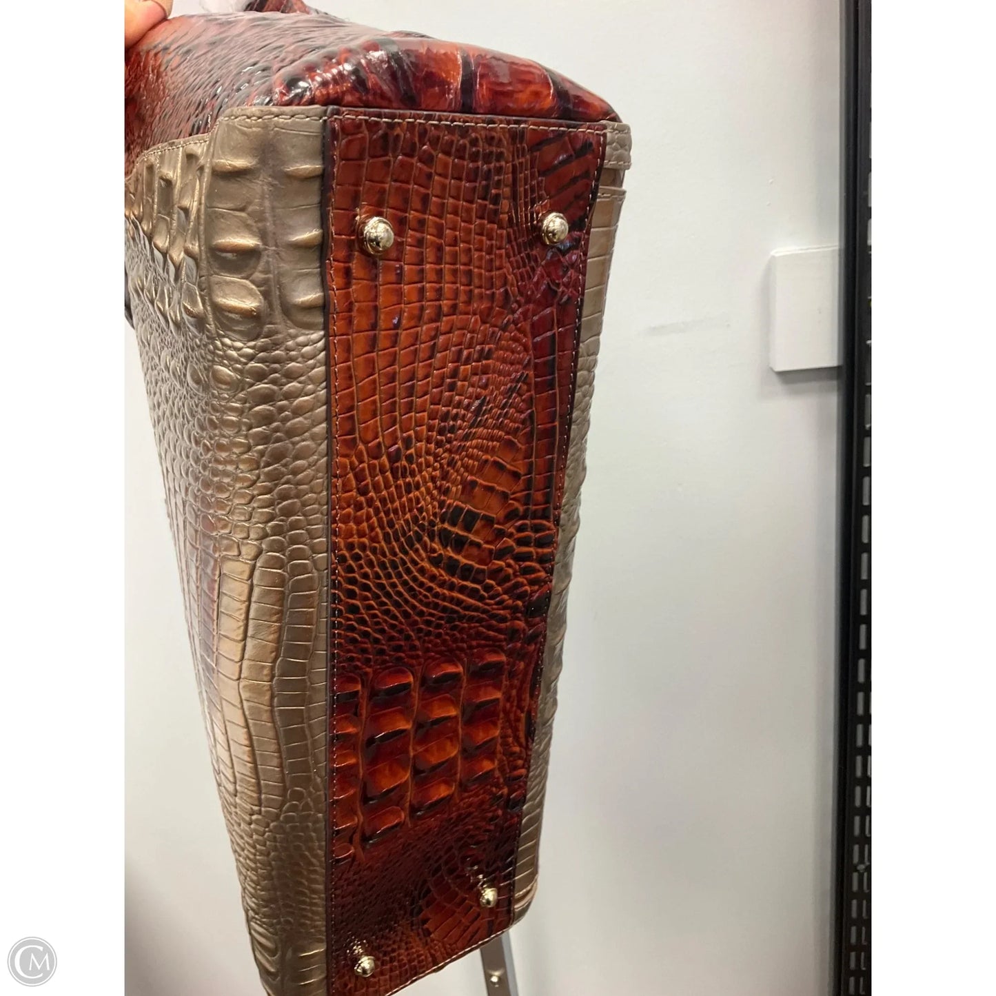 Handbag Designer By Brahmin, Size: Large