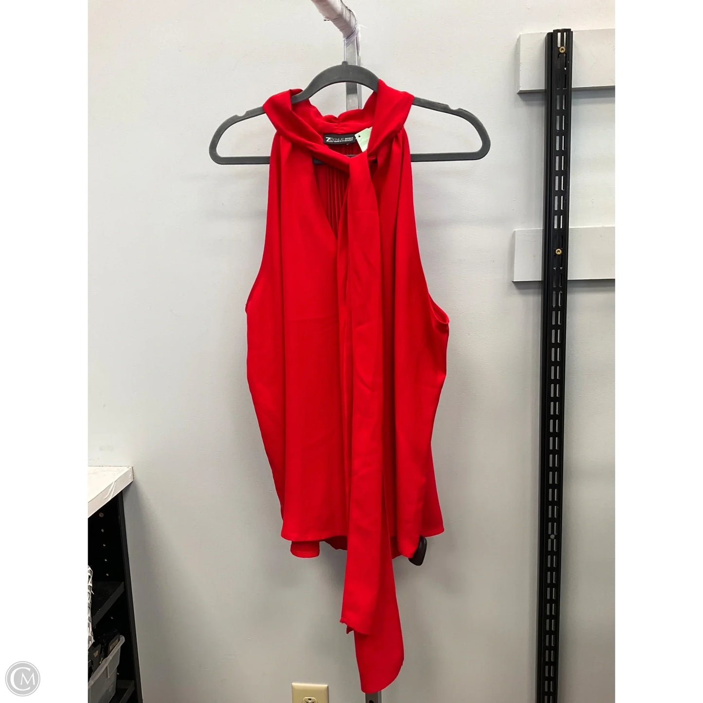Top Sleeveless By New York And Co In Red, Size: Xxl